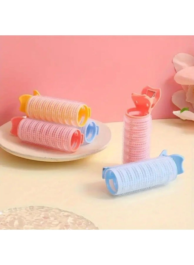 4 pcs 2 in 1 Bangs Hair Rollers with Clip Hair Styling Clips Set,Volumizing Hair Clips Root Lifting Clips,Portable Bangs Curler DIY Hair Volume Clip for Fluffy Hairstyles - Image 3