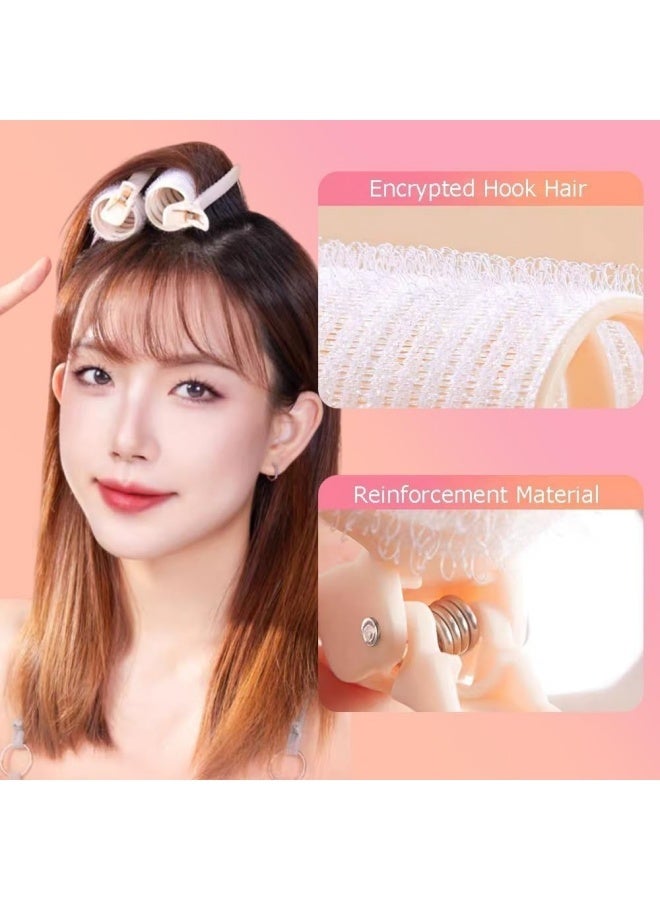 4 pcs 2 in 1 Bangs Hair Rollers with Clip Hair Styling Clips Set,Volumizing Hair Clips Root Lifting Clips,Portable Bangs Curler DIY Hair Volume Clip for Fluffy Hairstyles - Image 4