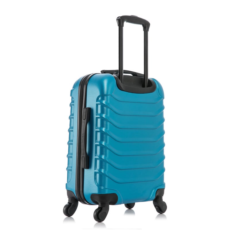 InUSA ENDURANCE Luggage with Spinner Wheels | Spacious Durable Lightweight Hardside Suitcase, Travel Bag with Handle and Trolley | 24-Inch Medium Checked Luggage | Teal - Image 5