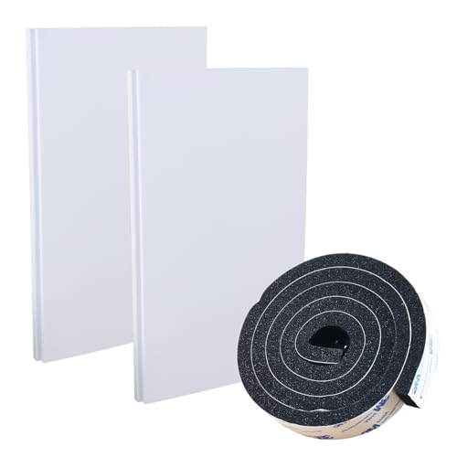 Garpernics Window Air Conditioner Foam Insulation Panels,AC Side Insulating Panel Kit,2 Pack,White, 17in High x 10 in Wide x 1in Thick - Image 1