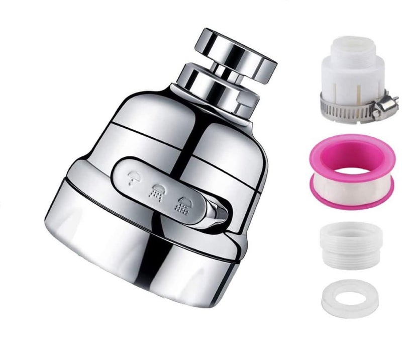 AKRIZA Tap Extender for Kitchen Sink | 3 Modes Movable 360° Rotatable Splash Filter Faucet | Up to 30% Water Saving | Flexible Tap Aerator | Kitchen & Bathroom Tap Extension Kitchen Accessories Items - Image 1