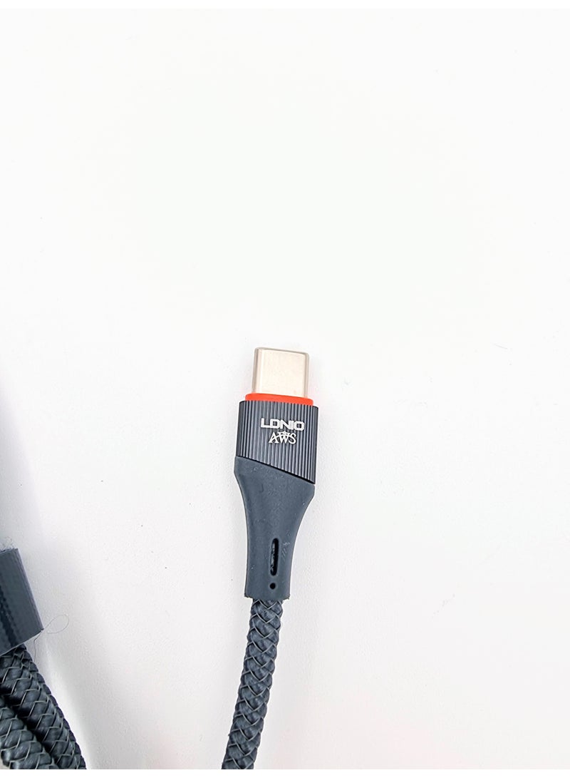 LDNIO Original Charging Cable USB-C to USB-C 1 Meter Long, High Quality, Supports Fast and Safe Charging, and Data Transfer Speed Compatible with All Type-C Devices. - Image 3