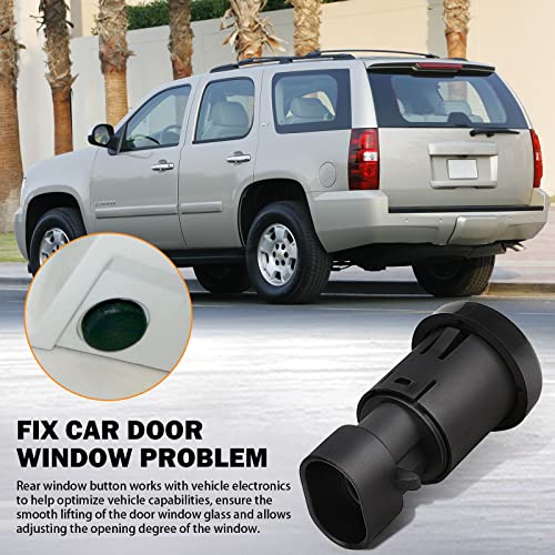 KanSmart Rear Window Switch Button for Chevy Tahoe Suburban Cadillac Escalade GMC Yukon 2007 2008 2009 2010 2011 2012 2013 2014 Liftgate Window Glass Release Switch Back Window Open Button D1994E 15798062 - Image 3