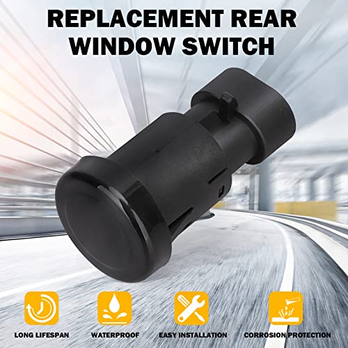 KanSmart Rear Window Switch Button for Chevy Tahoe Suburban Cadillac Escalade GMC Yukon 2007 2008 2009 2010 2011 2012 2013 2014 Liftgate Window Glass Release Switch Back Window Open Button D1994E 15798062 - Image 2