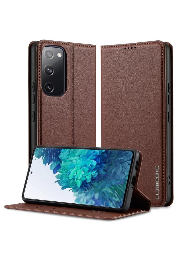 The Bros Case For Samsung Galaxy S20 FE L1 Series Frosted Fine Texture PU Phone Case