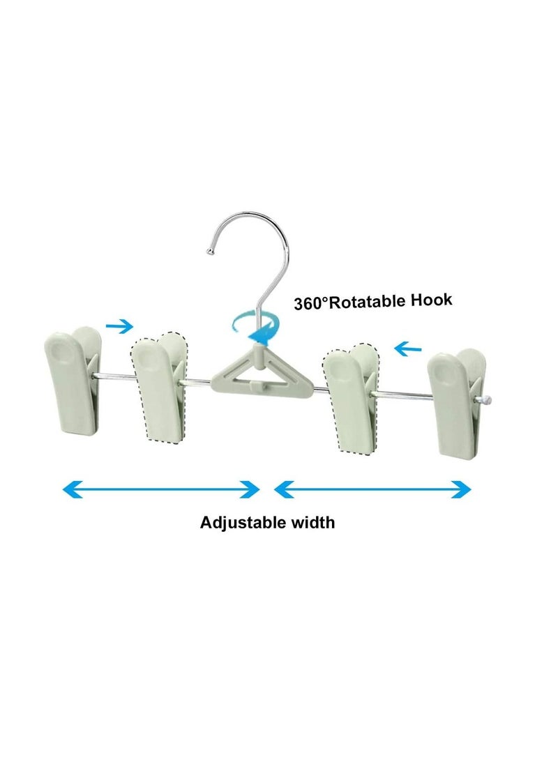 SYOSI - Skirt Hangers with Clips, Pants Hangers, Stackable Slim Plastic Pants Hangers with Clips, Closet Hangers for Shorts Shirts Jeans Dresses Slacks Coats  Space Saving Hangers 30 Pack - Image 1