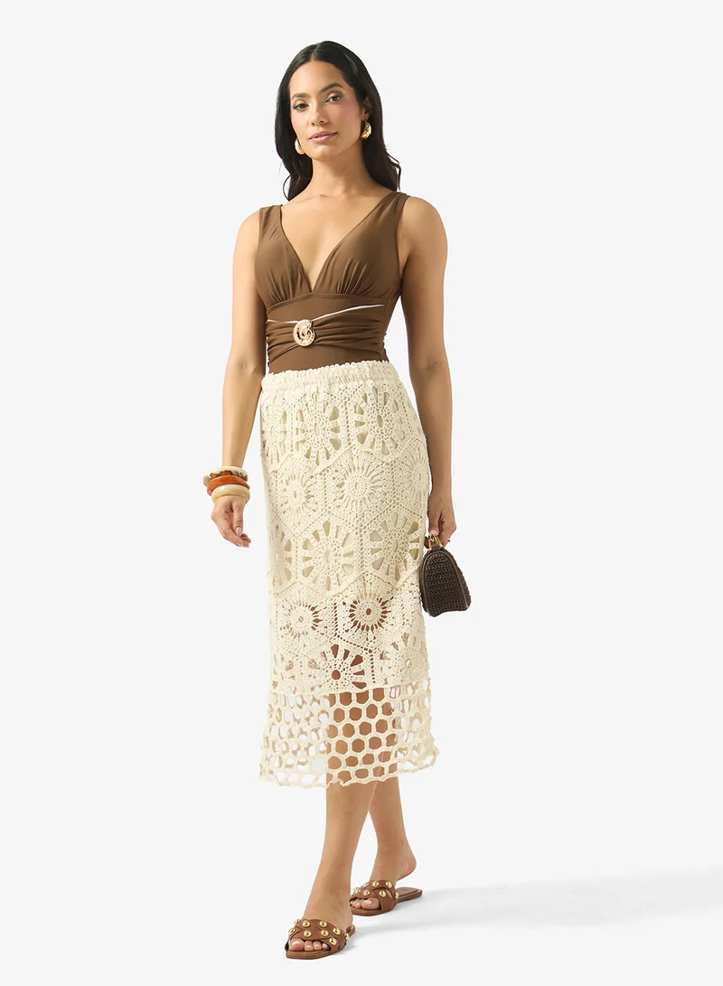 سولايرا Crochet Beach Skirt