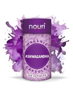 Organic Ashwagandha Capsules, 120 Capsules 500mg Extract per Serving