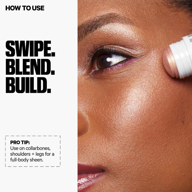 Milk Makeup Highlighter â€“ Cream Highlighter Stick for Face + Body with Radiant, Shimmery Glow â€“ Buildable, Blendable, Vegan Formula for All Skin Types â€“ Lit (Champagne), 0.21 oz - Image 5