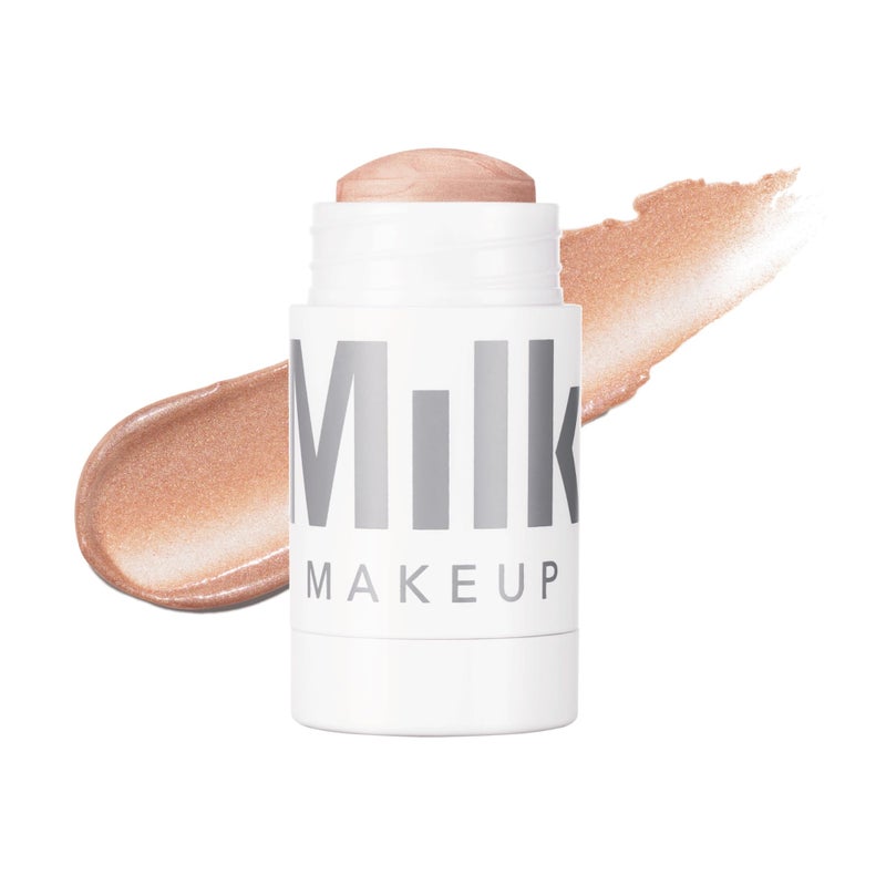 Milk Makeup Highlighter â€“ Cream Highlighter Stick for Face + Body with Radiant, Shimmery Glow â€“ Buildable, Blendable, Vegan Formula for All Skin Types â€“ Lit (Champagne), 0.21 oz - Image 1
