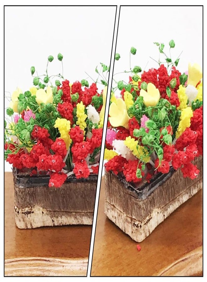 ifundom 3pcs Miniature Potted Plants Dollhouse Miniature Bonsai Plant Doll House Mini Potted Flower Model Tiny Artificial Vegetatio Greenery Ornament for Home Doll House Decor - Image 5