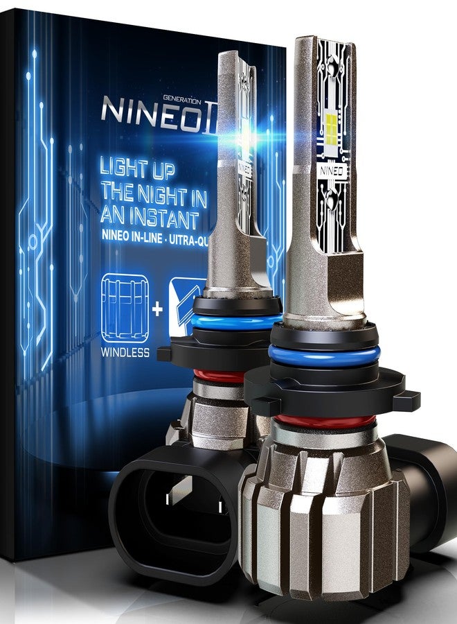NINEO 9006 BULBS, 9006 Fog Light, 300% Brighter HB4 Light Bulbs Light Fanless Wireless In-Line Bulbs (Pack of 2) - Image 1