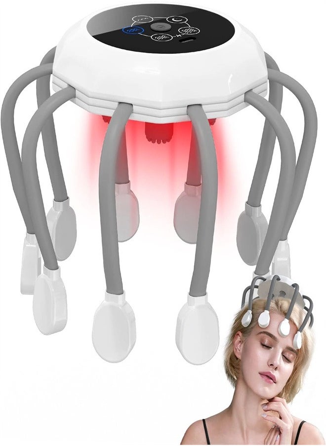joyzzz Smart Wireless 5-mode Electric Head Massager With 14 Vibration Contacts That Vibrate the Scalp 360 Degrees to Relieve Stress and Tension and Improve Sleep  - Image 1