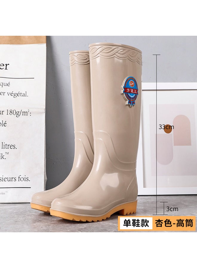 Labor Protection King 43 Extra Large Women's High Rain Boots Non-slip Oxford Sole Kitchen Waterproof Work Rubber Shoes Wear-resistant Water Shoes