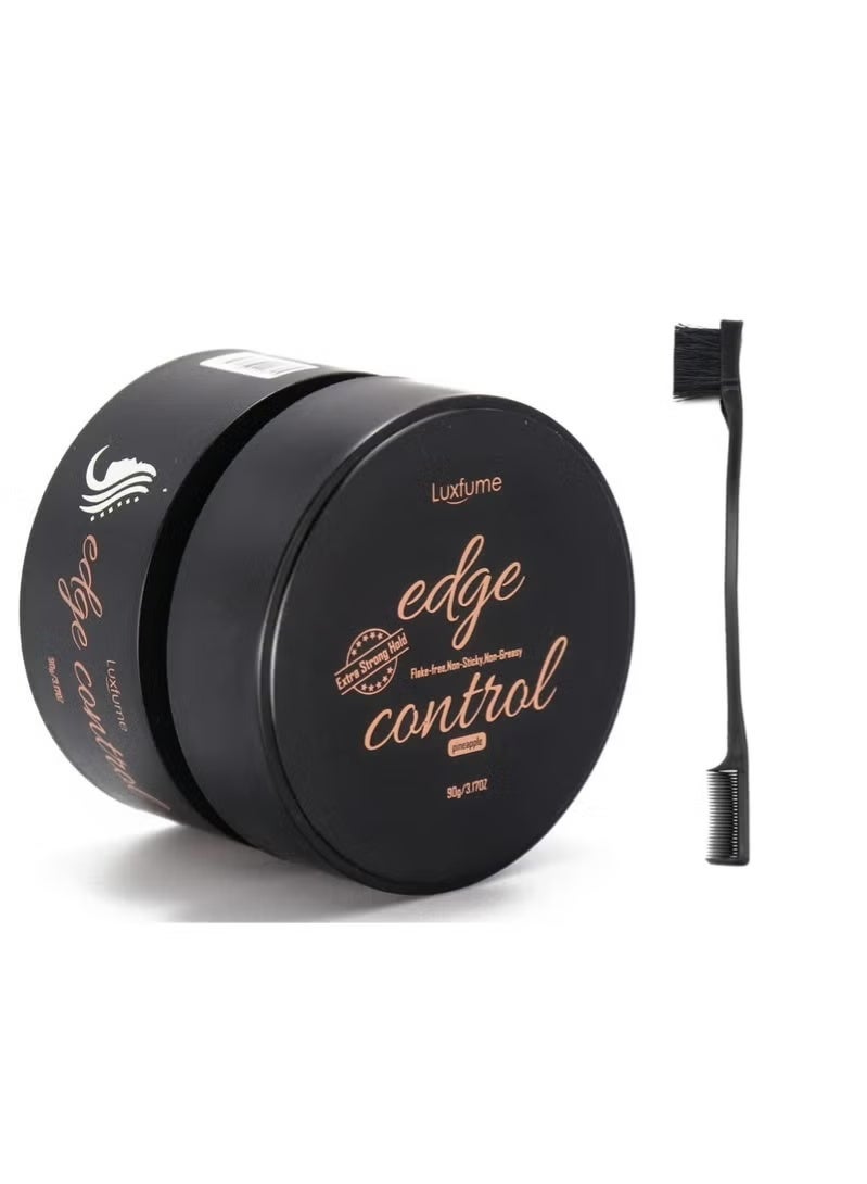 Luxfume Edge Control for Black Hair No Flaking Nourish Hair And Styling High Shining Long Lasting Extreme Strong Natural Formula Hair Gel 90g - Image 1