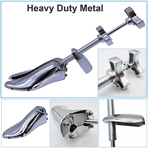 Xinlinke Professional Metal Shoe Stretcher Men USA Size 5-12 (EU 39-46) Flat Shoes Tree 2-Way Adjustable Wide Width Length Expander Double Shaft - Image 4