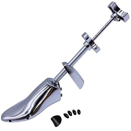 Xinlinke Professional Metal Shoe Stretcher Men USA Size 5-12 (EU 39-46) Flat Shoes Tree 2-Way Adjustable Wide Width Length Expander Double Shaft - Image 1