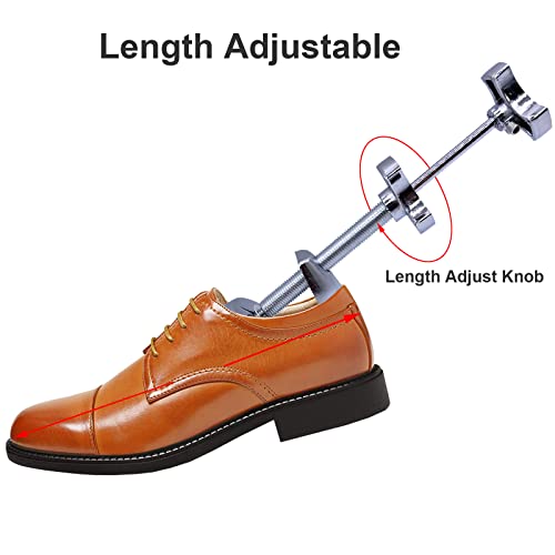 Xinlinke Professional Metal Shoe Stretcher Men USA Size 5-12 (EU 39-46) Flat Shoes Tree 2-Way Adjustable Wide Width Length Expander Double Shaft - Image 5