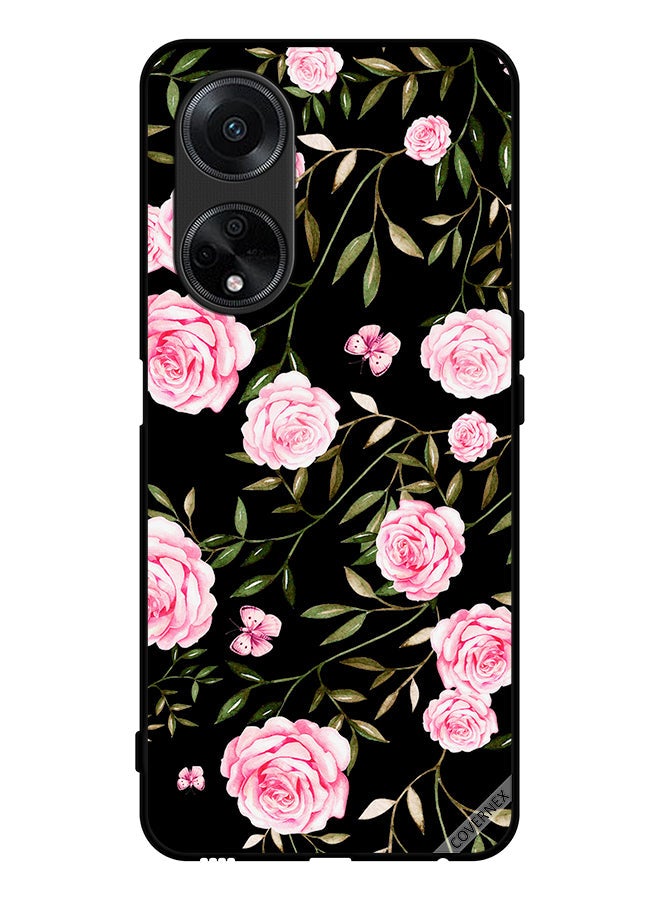 Covernex Protective Case Cover For Oppo A98 5G Rose In Bunches Of Small Leaves - Image 1