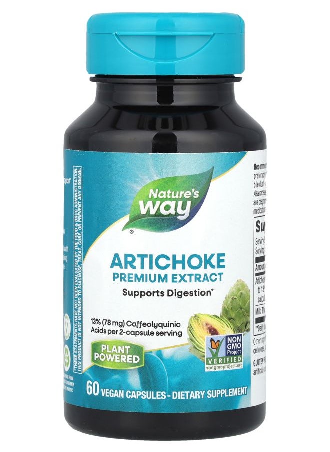 Nature's - Artichoke Premium Extract 60 Vegan Capsules - Image 1