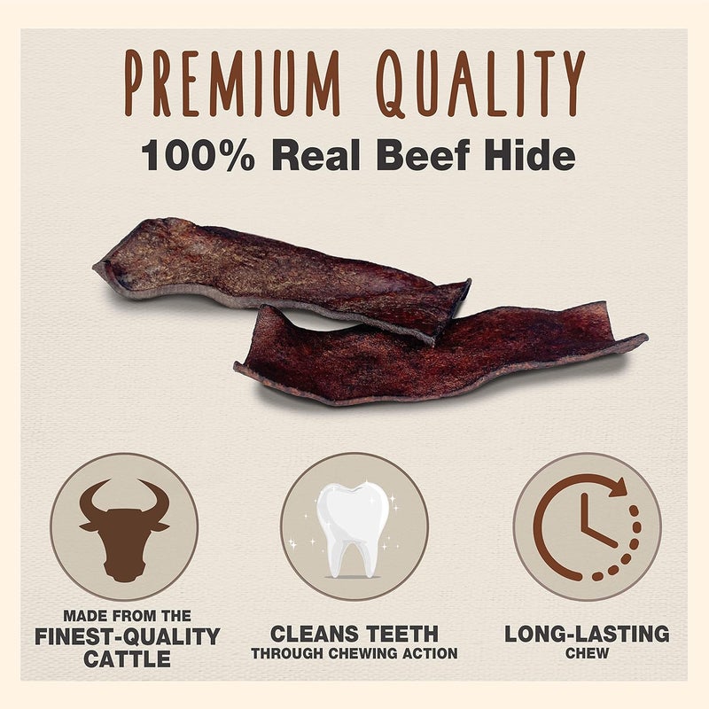 Cadet Premium Grade Beef Hide Chips for Dogs Beef Flavor 1 Pound - Image 2