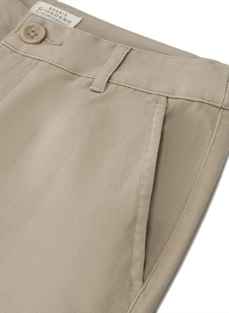 GIORDANO  Women's Woven Pants: Regular Tapered Fit, High Waist for Women | Best Price UAE