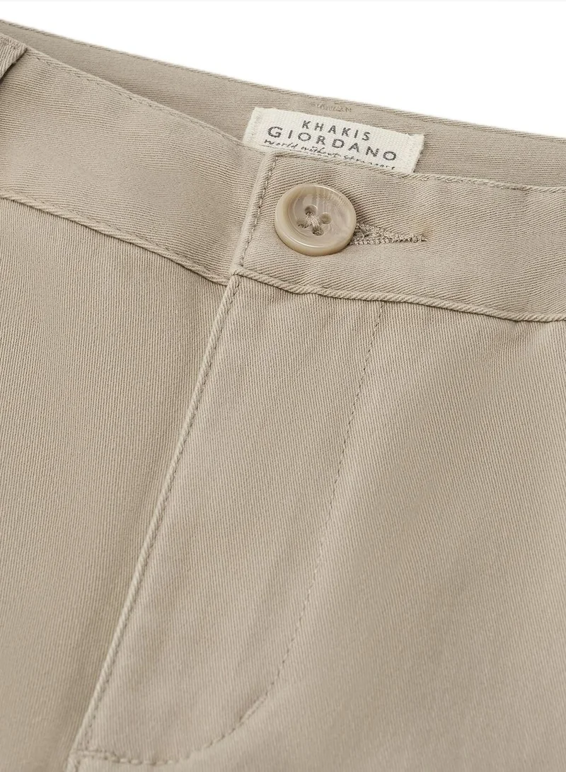 GIORDANO  Women's Woven Pants: Regular Tapered Fit, High Waist for Women | Best Price UAE