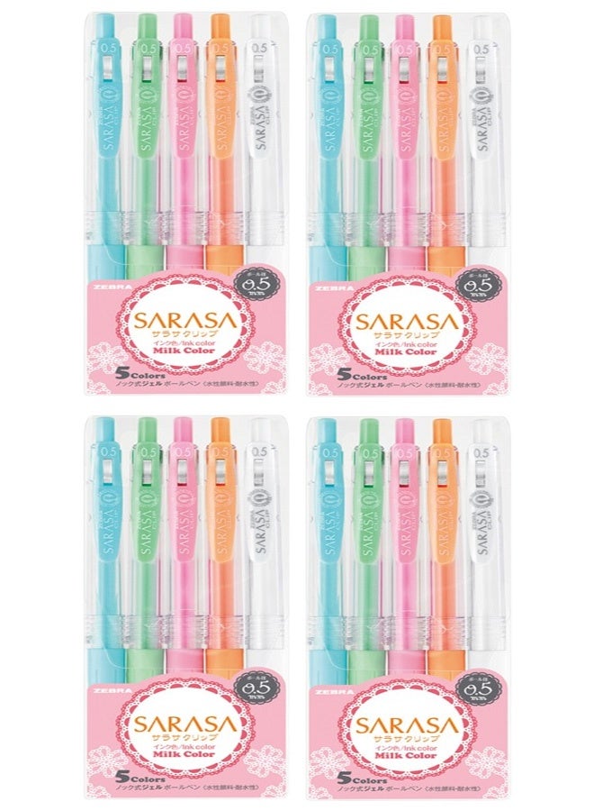 Sarasa 4مجموعات من 5 أقلام جل مكونه من 5 ألوان - Image 1