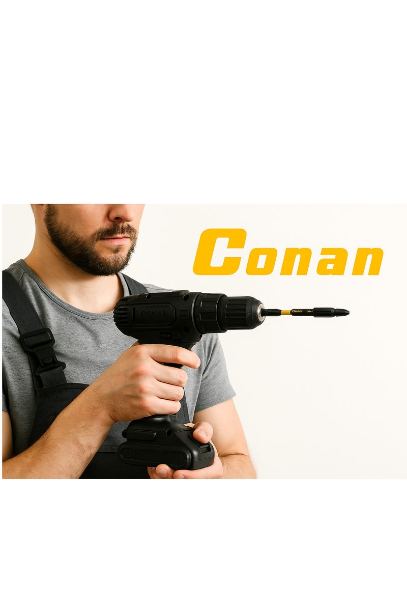 Conan 4 Sets Conan Professional Phillips Drill Screwdrivers – Models COIP100, COIP90, COIP70 & COIP50 – Industrial S2 Steel – PH2 Tip – Lengths L100, L90, L70 & L50 mm – 2 Pieces (each type) - Image 4