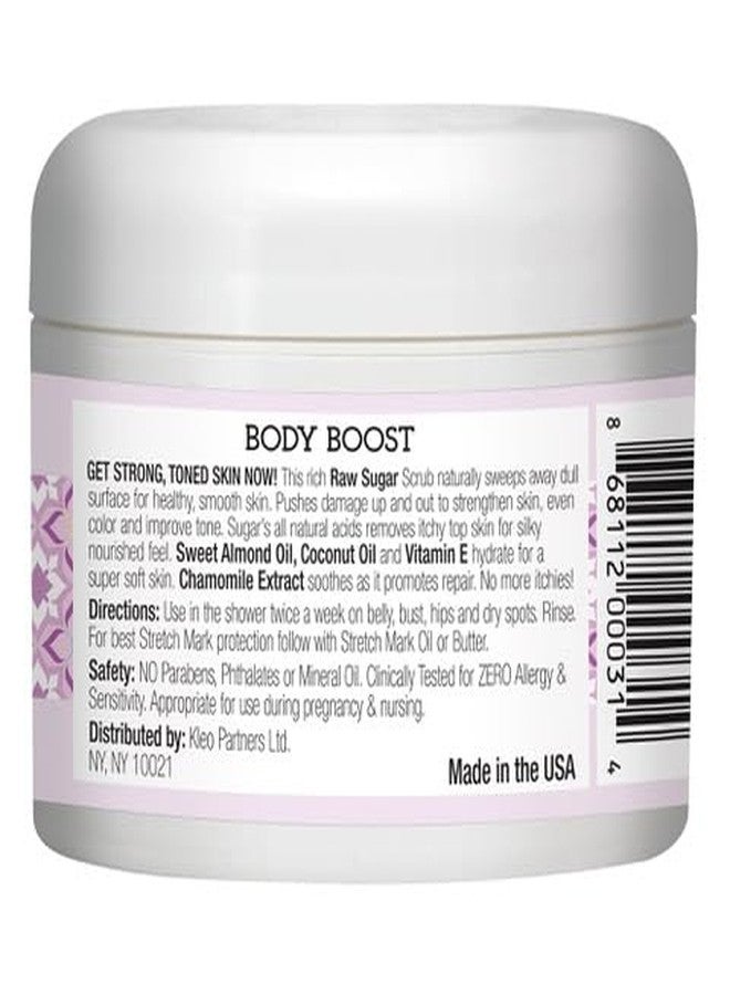Body Boost Lavender Shea Raw Sugar Scrub 8 oz- Help Treat Dry Skin Stretch Marks and Scars- Pregnancy and Nursing Safe- Allergen Free- Vegan - Image 2