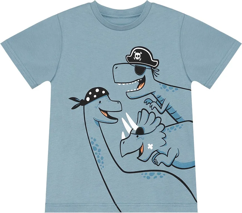 Denokids Pirate Dinos Boys T-Shirt Shorts Set