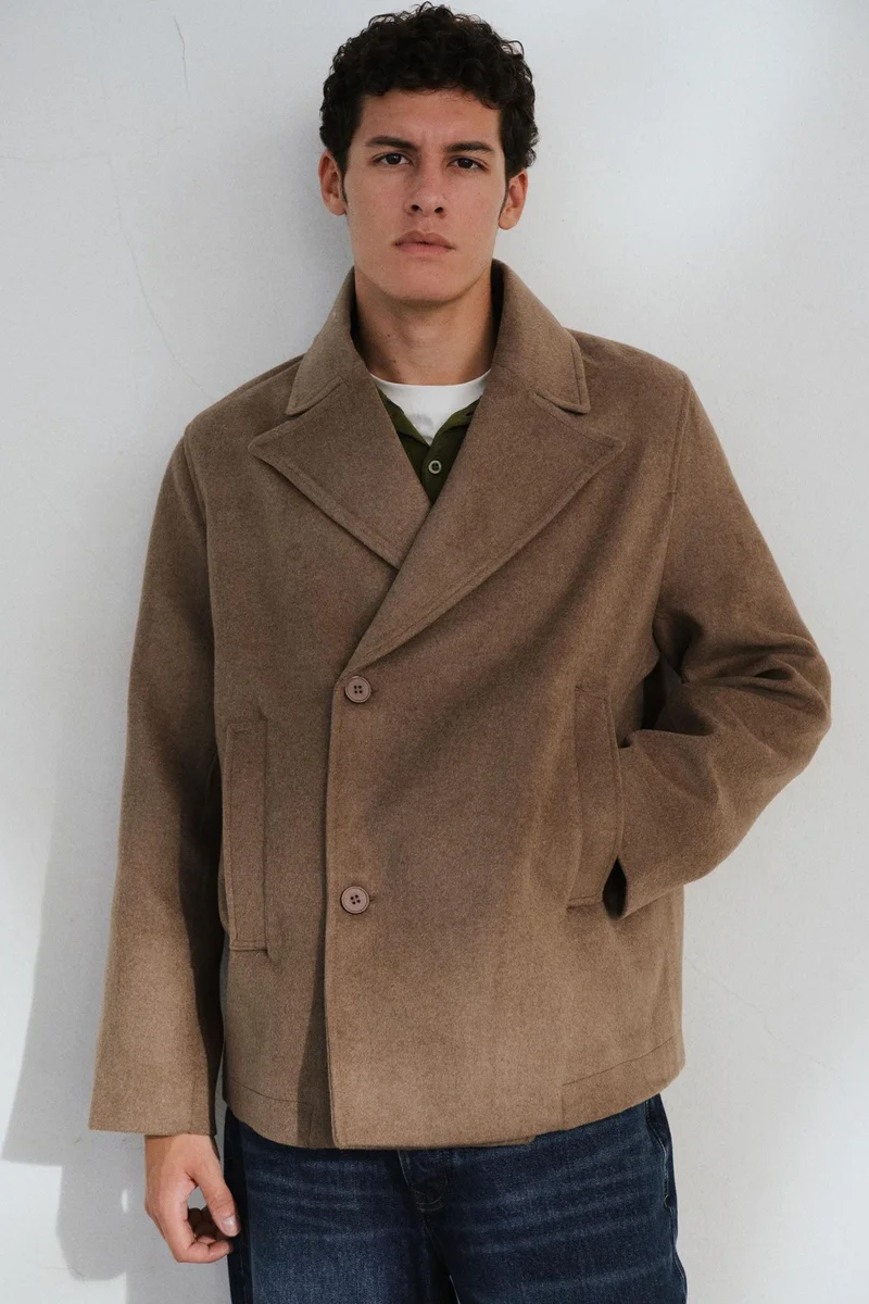 Giesto Camel Brown GIESTO Men's Down Puffer Coat for Men | Best Price UAE