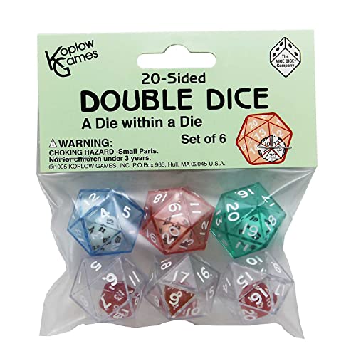Koplow Games The Mailbox Books KOP12622 Koplow Games Dice, 20-Sided Double Dice - Image 3