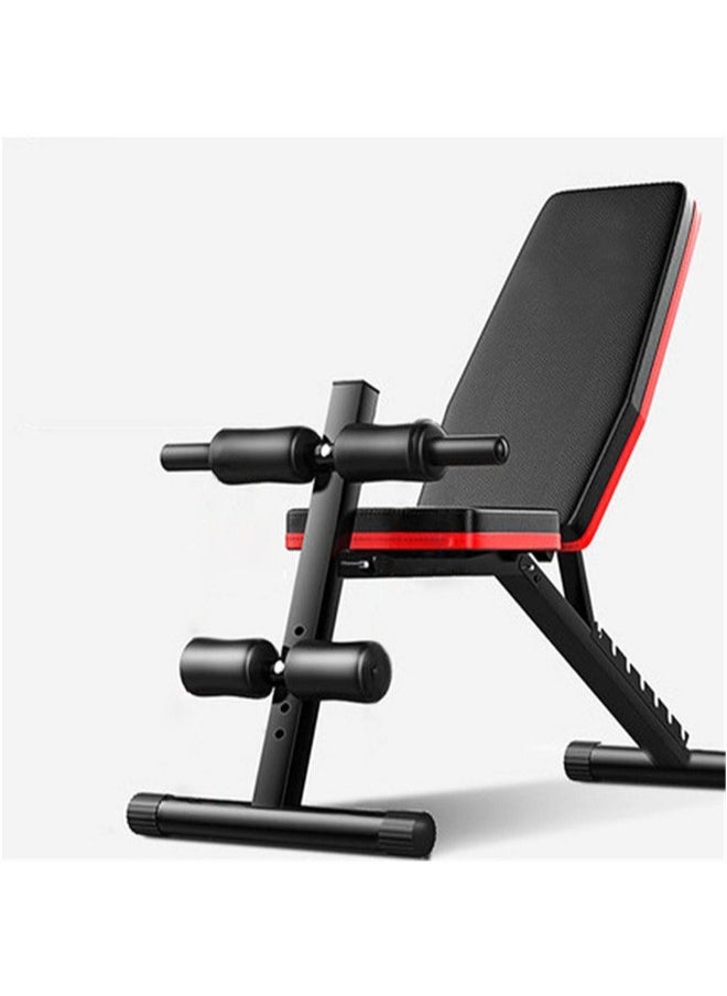Denzoz - Adjustable Weight Bench Full Body Workout Multi-Purpose Foldable Incline Decline Exercise Workout Bench for Home Gym - Image 1