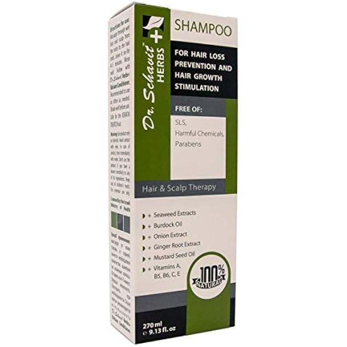DR. SCHAVIT HERBS+ HERBAL SHAMPOO FOR HAIR LOSS PREVENTION AND HAIR GROWTH STIMULATION 9.13 FL.OZ - Image 2
