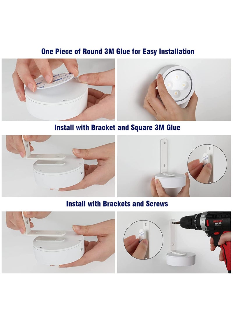 SYOSI Cabinet Lights 3 Pack with Remote Wireless LED Under Cabinet Lights Under Cabinet Lights for Kitchen Battery Powered Lights for Closet - Image 4