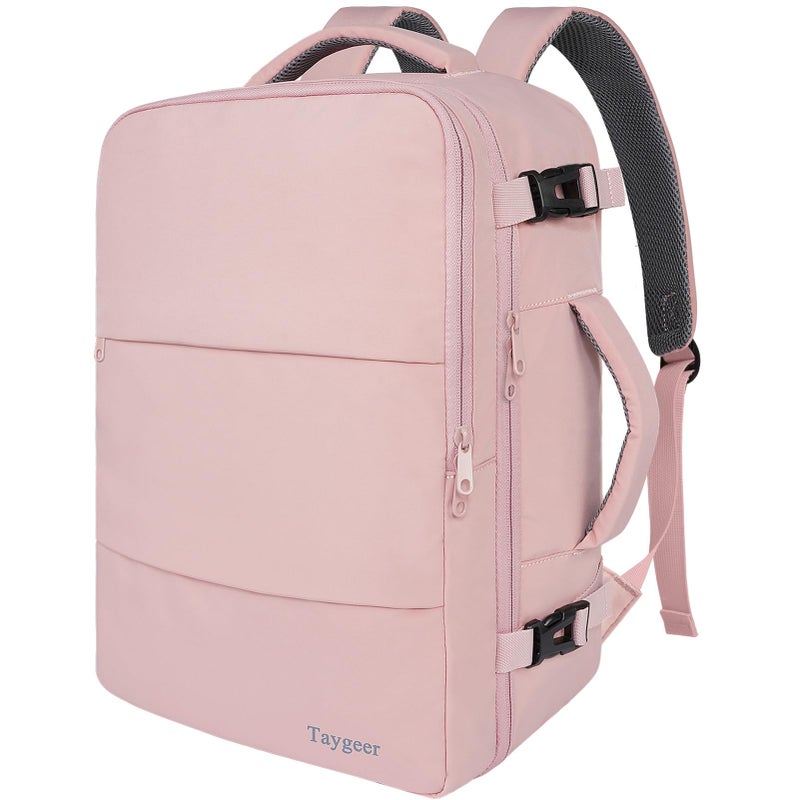 Taygeer Laptop Backpack for Women Large Travel Backpack with 173 inch Laptop Compartment TSA Friendly 40l Carry On Mochila Daypack Business Computer Bag for Office Work Travel Essentials Pink - Image 2