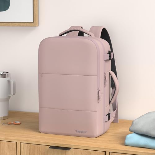 Taygeer Laptop Backpack for Women Large Travel Backpack with 173 inch Laptop Compartment TSA Friendly 40l Carry On Mochila Daypack Business Computer Bag for Office Work Travel Essentials Pink - Image 3