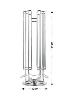 بلومنغ تايم 24 Capsule Coffee Pod Stand Rack for Nescafe Dolce Gusto, Silver  - Image 3