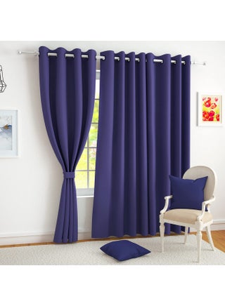 Story@Home Blackout Door Curtains 7 Feet Long Set of 4 | Plain Design Door Curtain | Thermal Insulated Curtains | Room Darkening Curtains | Door Curtains for Living Room | (116 x 215 cm, Violet) - pzsku/Z3537C801EB312B389117Z/45/_/1738305959/af225ba5-3502-442e-94f8-572014036847
