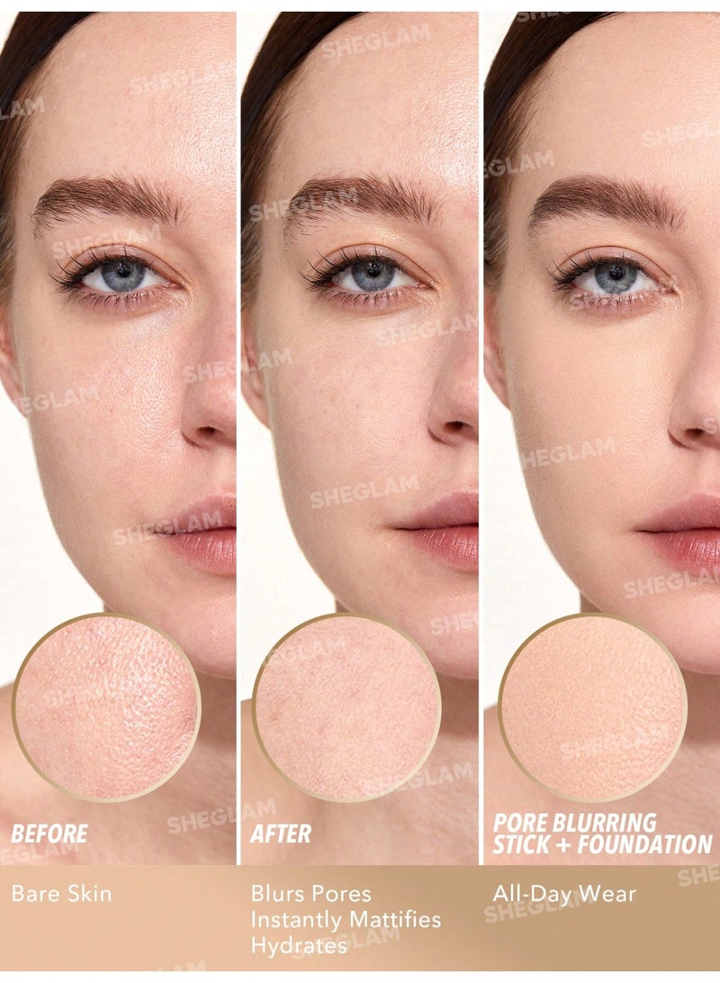 SHEGLAM Pore Eraser Blurring Stick white - Image 5