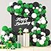 LUDEOU Green White Black Balloon Garland Arch Kit Green Black White Balloons Soccer Ball Birthday Party Decorations for Video Game Football Birthday Safari Jungle Baby Shower Graduation Party Decors - Image 2