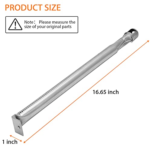 DELSbbq Tube Burner Replacement for Blackstone 36 inch Grill- B036 4-Pack Stainless Steel Straight Burner Tube, Set of 4 - Image 2