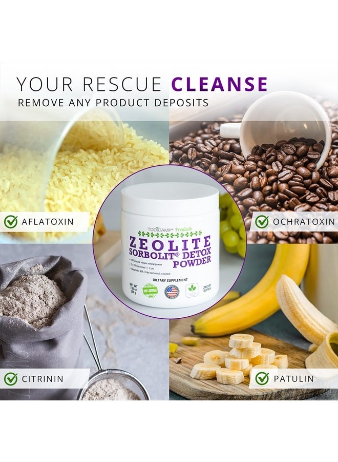 TODICAMP Zeolite Powder - Zeolite Clinoptilolite Powder Sorbolit Ultra FINE 1-2 µm 95% - 3X Activated - 200g - 7.05oz - Zeolite Powder Supplement - 200 Days Supply (200 Days Supply) - Image 5