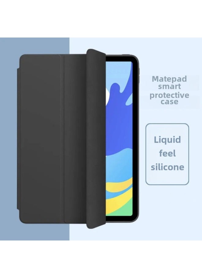 Generic - Suitable For 2023 Huawei Matepad11.5 Flat Protective Case Honeycomb Tri-fold Silicone 10.4 Soft Case-Color:White Ice Blue-Applicable Model:matepad 11 Inch/C7 2021 - Image 1