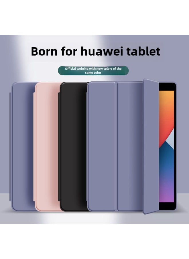 Generic - Suitable For 2023 Huawei Matepad11.5 Flat Protective Case Honeycomb Tri-fold Silicone 10.4 Soft Case-Color:White Ice Blue-Applicable Model:matepad 11 Inch/C7 2021 - Image 1