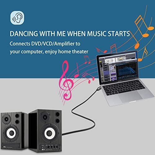 Devinal USB C to 1/4" inch Audio Cable, Type C to Dual 6.35mm TRS Stereo Aux Cord Y Splitter for Smartphone, Tablet, Laptop Link Amplifier, Mixing Console Mixer, Speaker, 6.6 Feet - Image 3