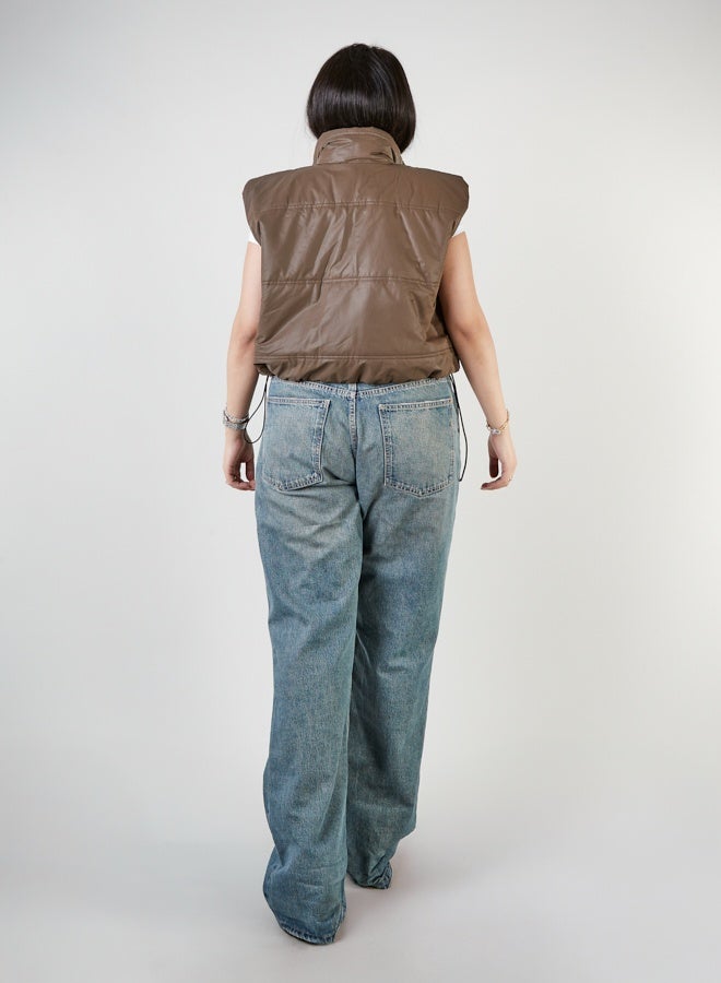 Women's leather vest - Image 2
