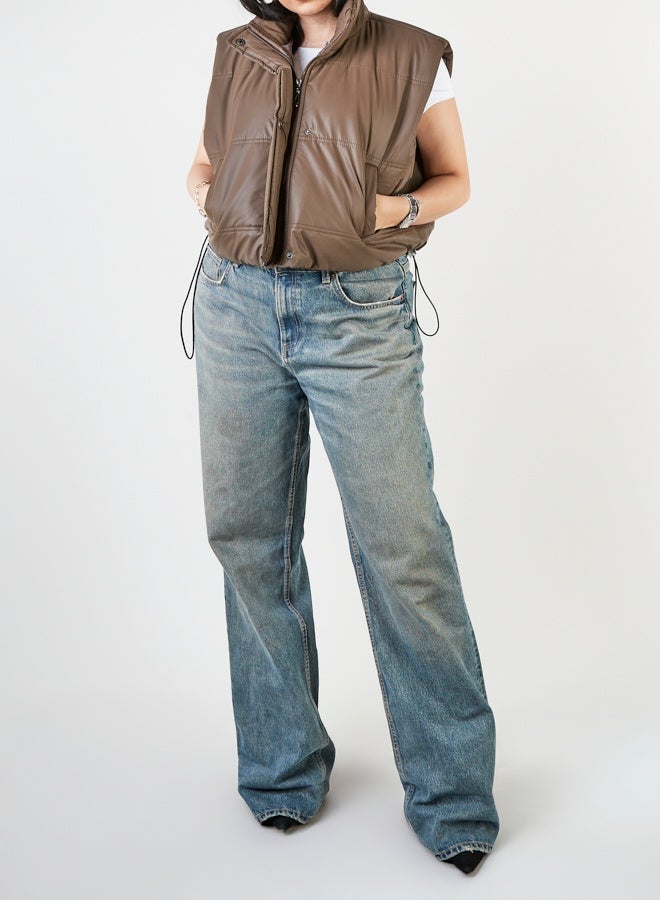 Women's leather vest - Image 1