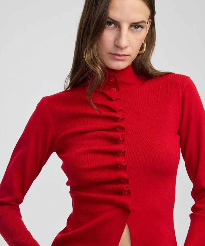 Ipekyol Asymmetric Knit Top - Image 2
